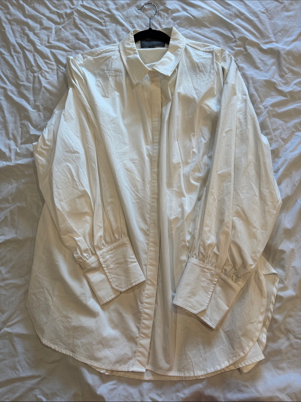 Anthro Sunday in Brooklyn White Oversized Button-Down Shirt